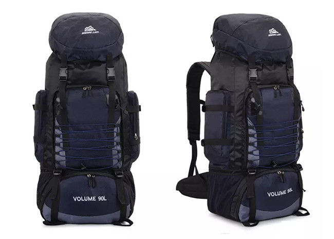 Reusable 90L Hiking Camping Bags , Outdoor Mountain Climbing Rucksack