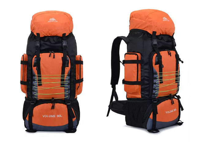 Reusable 90L Hiking Camping Bags , Outdoor Mountain Climbing Rucksack