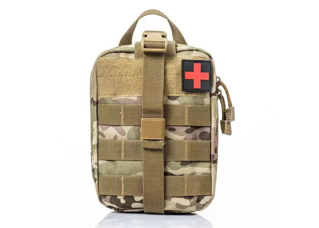 Nylon Waterproof Tear Away Molle Pouch , Antiwear Rip Away First Aid Pouch