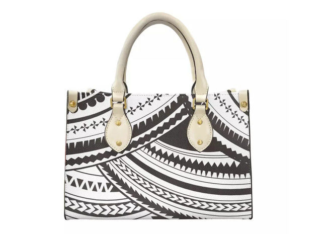 Portable Polyester Luxury Leather Purse , Multifunctional Leather Tote Bag